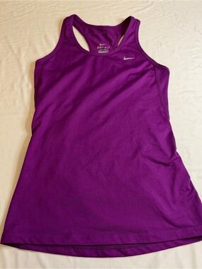 Nike Dri-FIT Racerback Tank Top Women’s Small Purple Athletic Workout